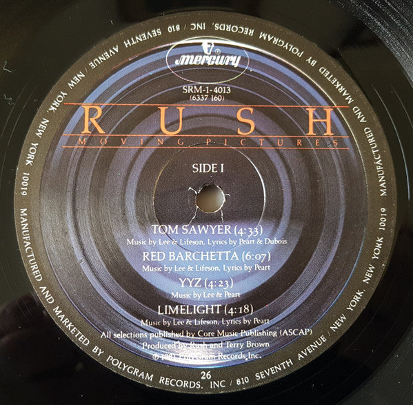 Rush : Moving Pictures (LP, Album, 26 )