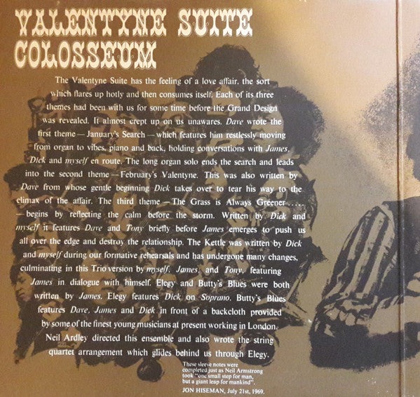Colosseum : Valentyne Suite (LP, Album, RE, Gat)