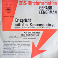 Gérard Lenorman : Er Spricht Mit Dem Sonnenschein (Il) (7", Single, Promo)