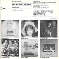 Wings (2) : Live And Let Die / I Lie Around (7", Single)