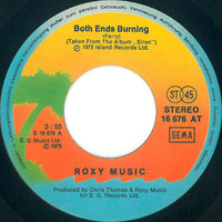 Roxy Music : Both Ends Burning (7", Single)