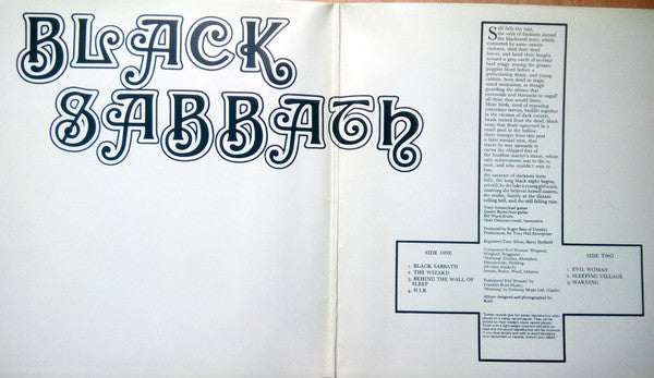 Black Sabbath : Black Sabbath (LP, Album, RE, gre)