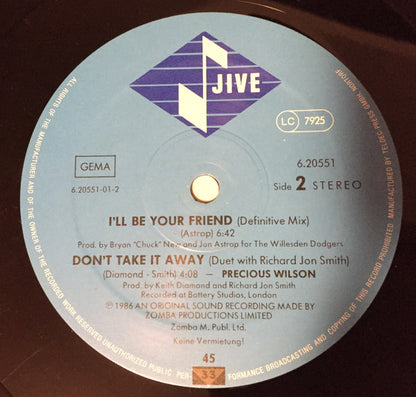 Precious Wilson : The Jewel Of The Nile (12")