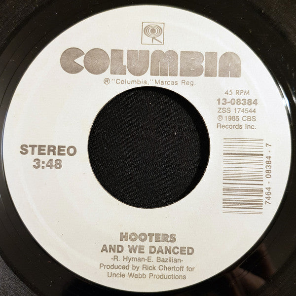 The Hooters : All You Zombies / And We Danced (7", Single, Styrene)