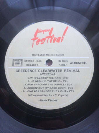 Creedence Clearwater Revival Featuring John Fogerty : Chronicle (The 20 Greatest Hits) (2xLP, Comp, RP, Gat)