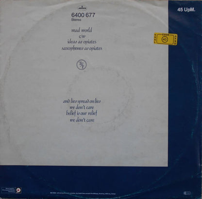 Tears For Fears : Mad World (12", Maxi)