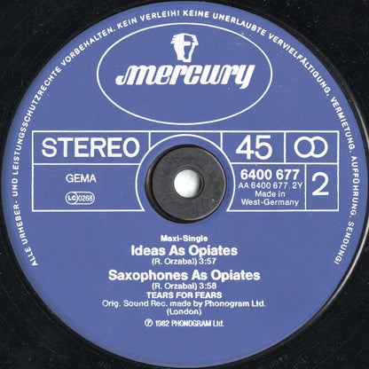 Tears For Fears : Mad World (12", Maxi)