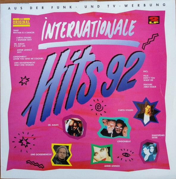 Various : Internationale Hits 92 (2xLP, Comp)