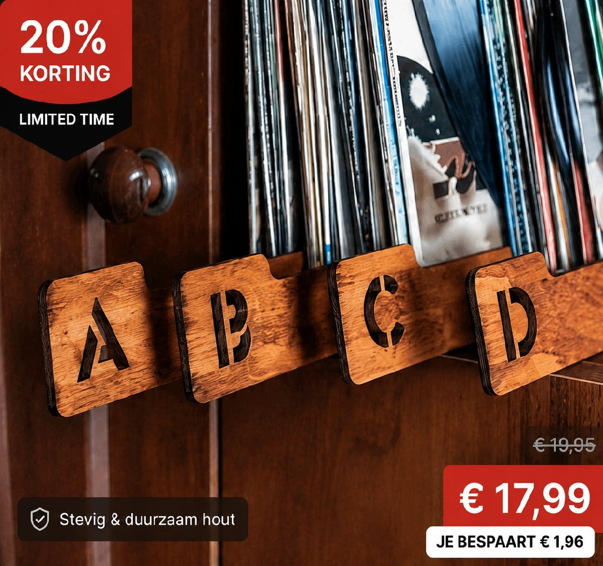 Acrylic LP Wall Holders. Hanging System