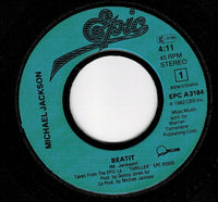 Michael Jackson : Beat It (7", Single, Blu)