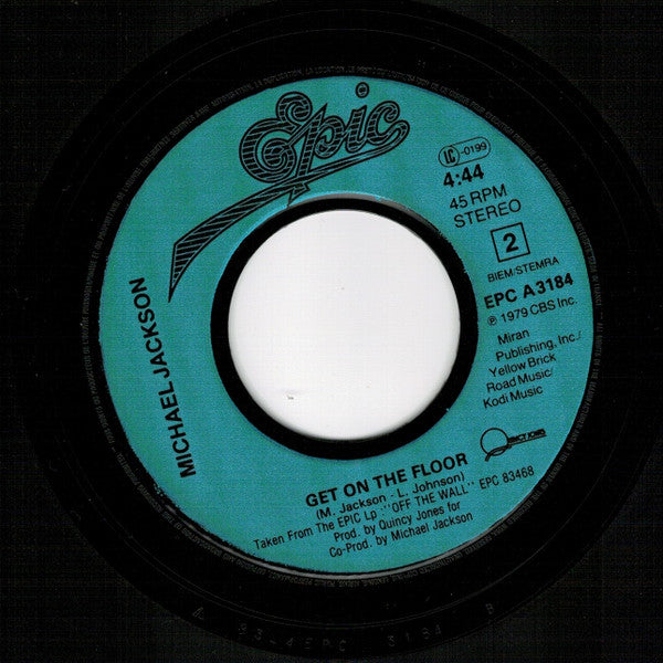 Michael Jackson : Beat It (7", Single, Blu)