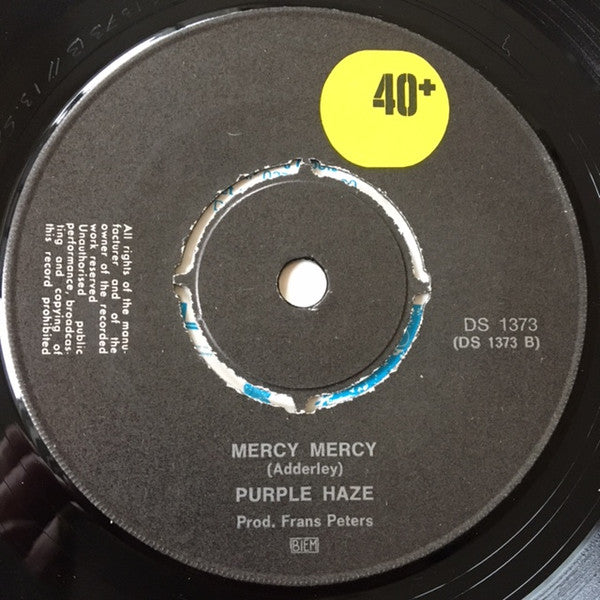 Purple Haze (18) : Hallelujah / Mercy Mercy (7", Single)
