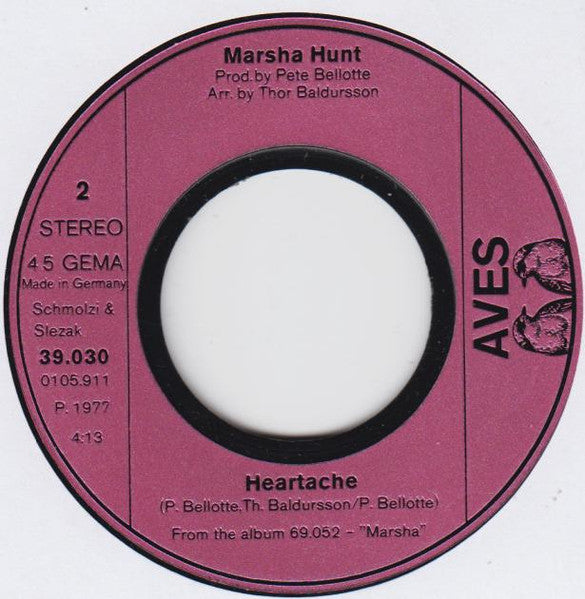 Marsha Hunt : The Other Side Of Midnight / Heartache (7")
