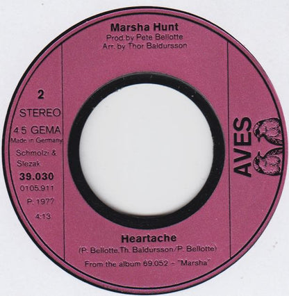Marsha Hunt : The Other Side Of Midnight / Heartache (7")