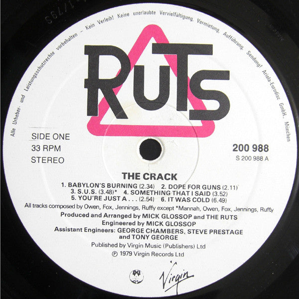 Ruts* : The Crack (LP, Album)