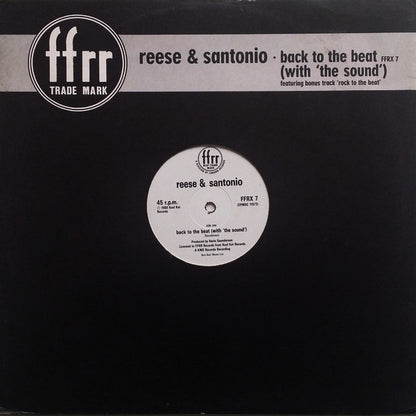 Reese & Santonio : Back To The Beat (With 'The Sound') (12")