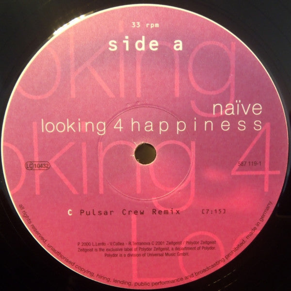 Naïve (2) : Looking 4 Happiness (2x12")