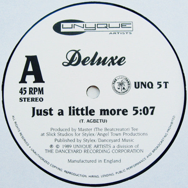 Deluxe (2) : Just A Little More (12")