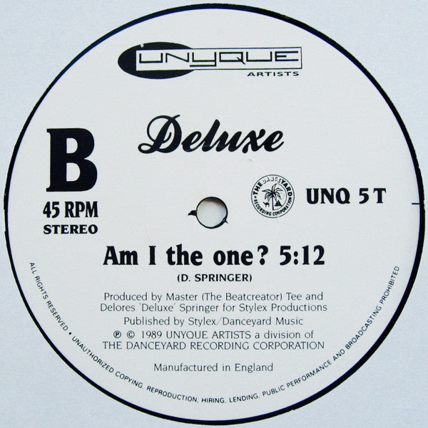 Deluxe (2) : Just A Little More (12")