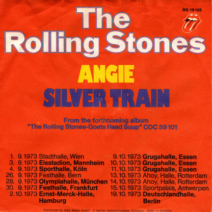 The Rolling Stones : Angie (7", Single)