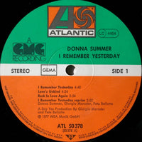 Donna Summer : I Remember Yesterday (LP, Album, P/Mixed)