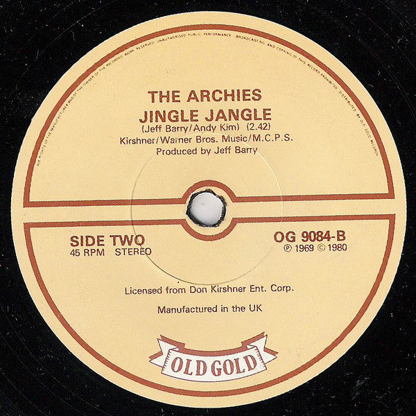 The Archies : Sugar Sugar (7", Single)