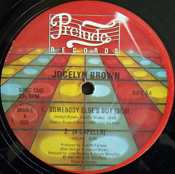 Jocelyn Brown : Somebody Else's Guy (12")