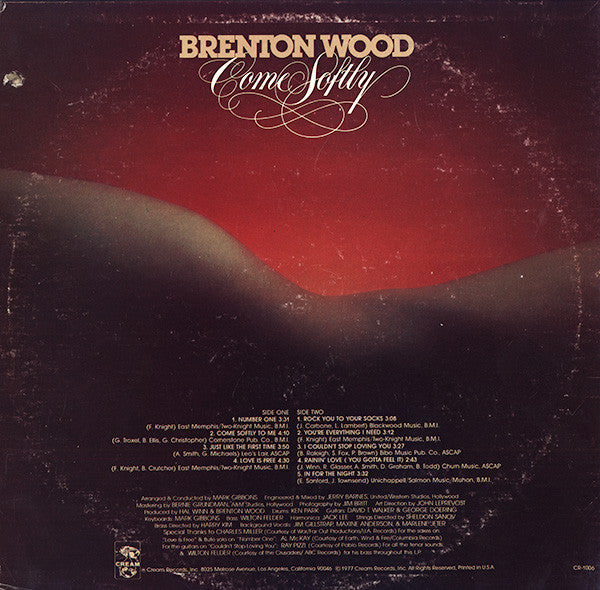 Brenton Wood : Come Softly (LP, Album)