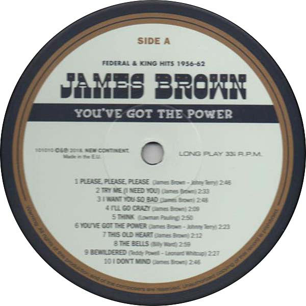 James Brown : You've Got The Power - Federal & King Hits 1956-62 (LP, Comp, Ltd, 180)