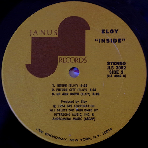 Eloy : Inside (LP, Album, San)