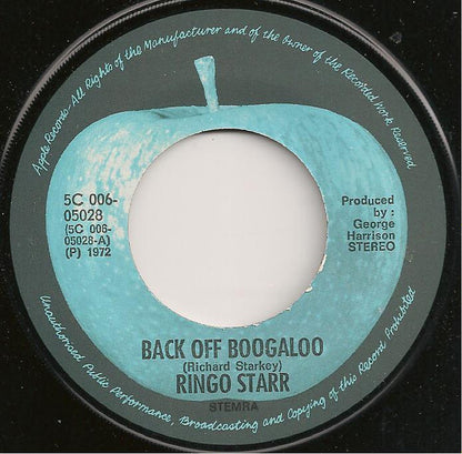 Ringo Starr : Back Off Boogaloo (7", Single, Big)