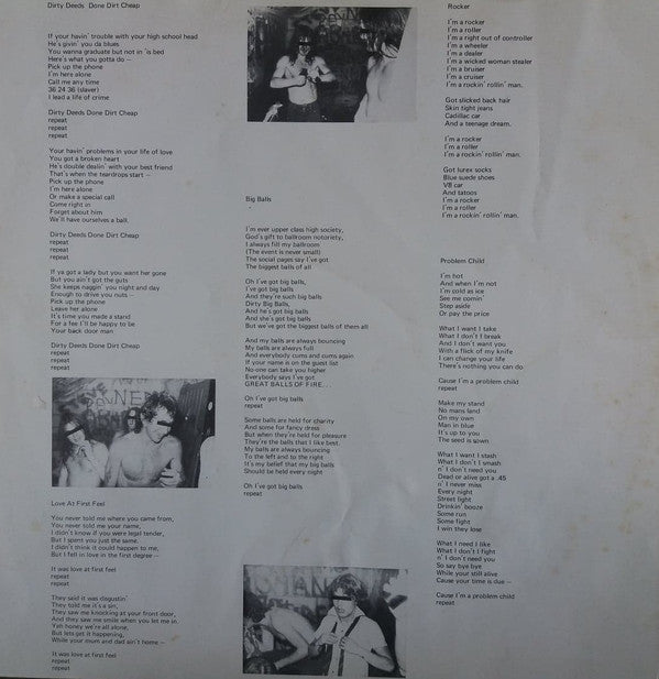 AC/DC : Dirty Deeds Done Dirt Cheap (LP, Album, RP)