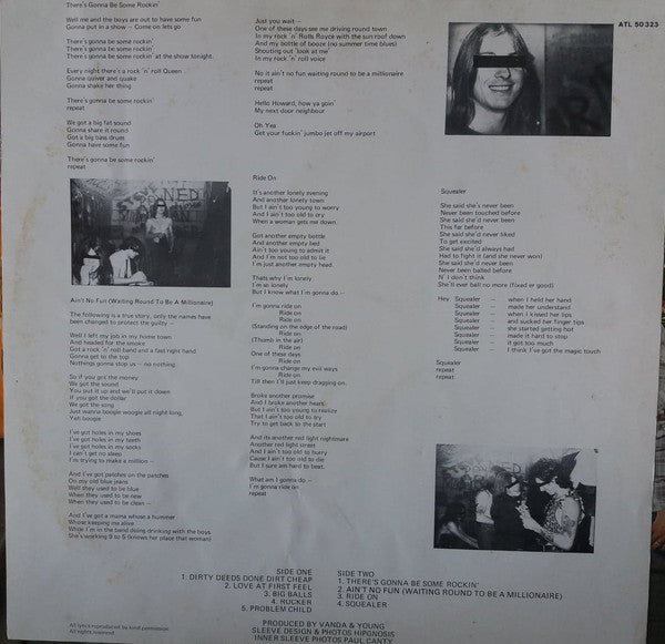 AC/DC : Dirty Deeds Done Dirt Cheap (LP, Album, RP)