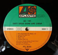 AC/DC : Dirty Deeds Done Dirt Cheap (LP, Album, RP)
