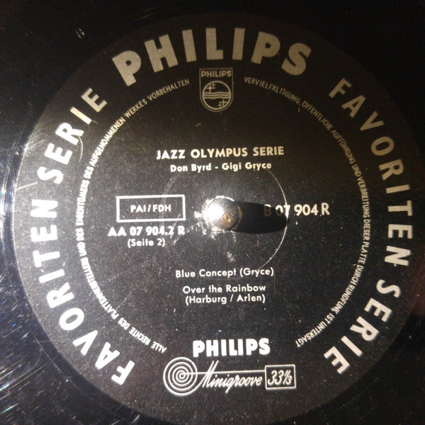 Don Byrd* - Gigi Gryce : Jazz Olympus Series (10", Mono)