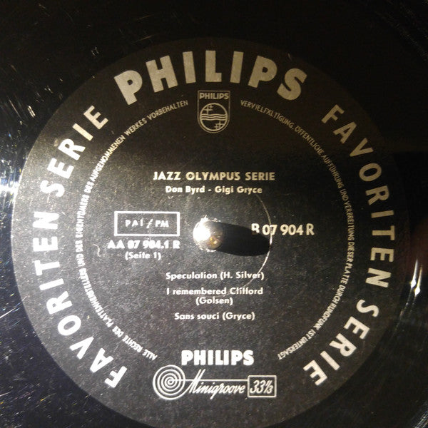 Don Byrd* - Gigi Gryce : Jazz Olympus Series (10", Mono)