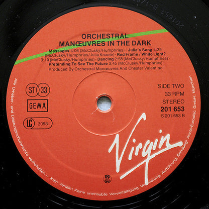 Orchestral Manoeuvres In The Dark : Orchestral Manoeuvres In The Dark (LP, Album)