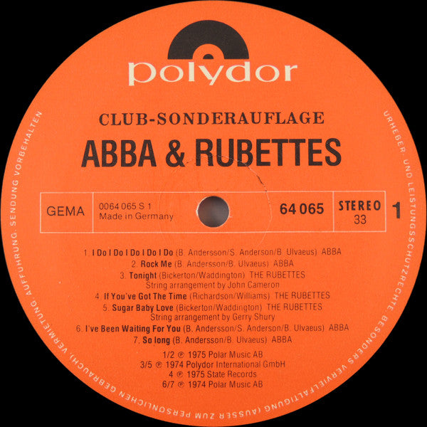 ABBA / Rubettes* : ABBA & Rubettes (LP, Comp, Club)