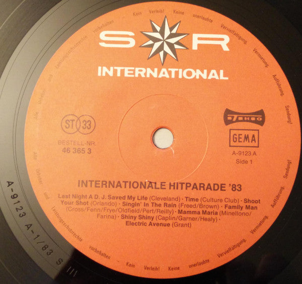 Various : Internationale Hitparade '83 (LP, Comp, Club)