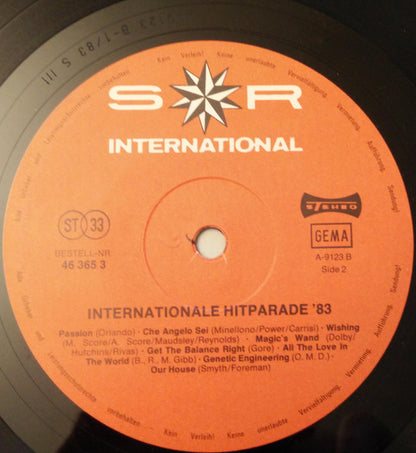 Various : Internationale Hitparade '83 (LP, Comp, Club)