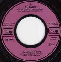 Eartha Kitt : I Love Men (7", Single)
