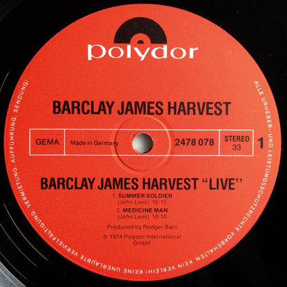 Barclay James Harvest : Live (2xLP, Album, RE, Lam)