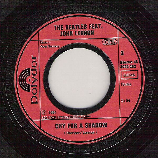 The Beatles Featuring John Lennon : Ain't She Sweet / Cry For A Shadow (7", Single, RE)