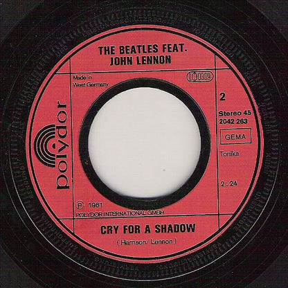 The Beatles Featuring John Lennon : Ain't She Sweet / Cry For A Shadow (7", Single, RE)