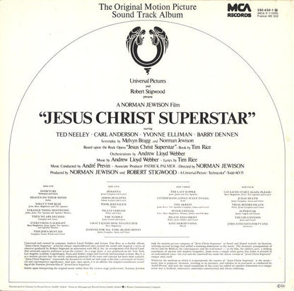 Various : Jesus Christ Superstar (The Original Motion Picture Sound Track Album) (2xLP, Album, RE)