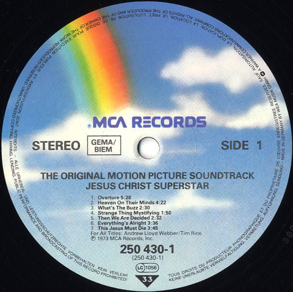 Various : Jesus Christ Superstar (The Original Motion Picture Sound Track Album) (2xLP, Album, RE)