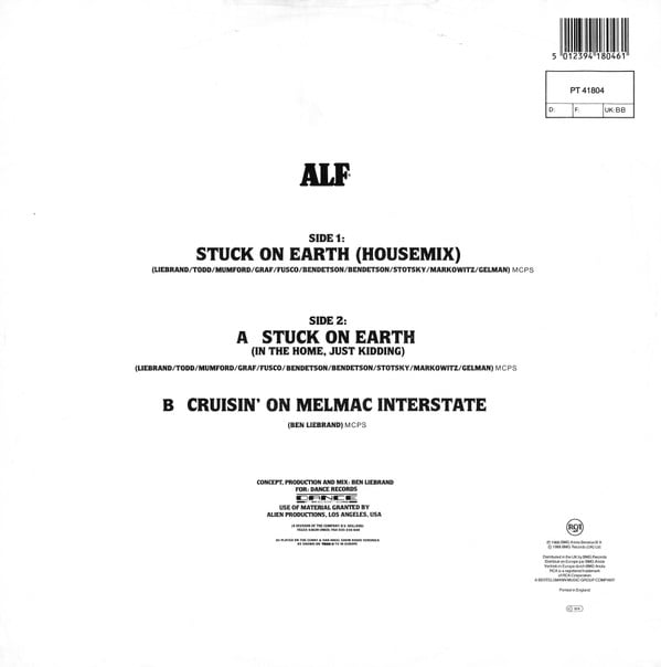 ALF (2) : Stuck On Earth (Housemix) (12", Single)