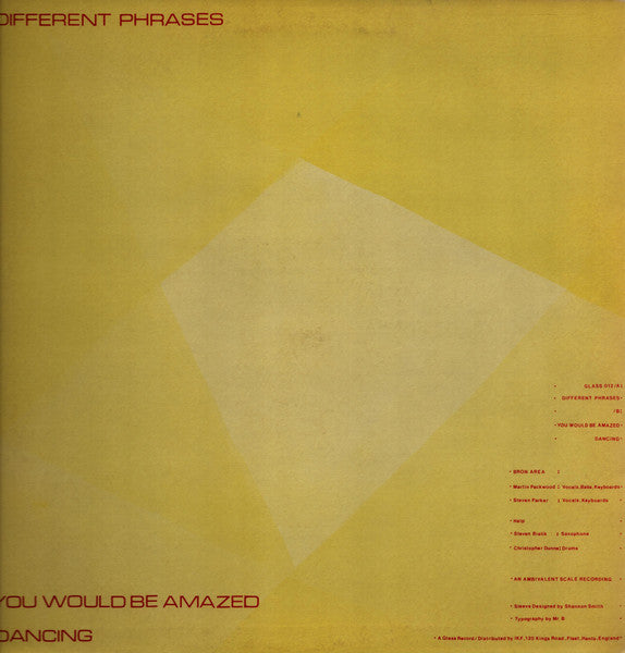 Bron Area : Different Phrases (12")