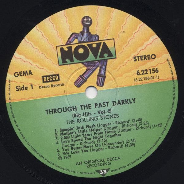 The Rolling Stones : Through The Past, Darkly (Big Hits Vol. 2) (LP, Comp, RE)