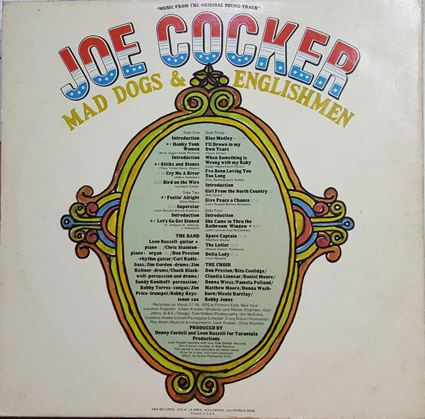 Joe Cocker : Mad Dogs & Englishmen (2xLP, Album, Gat)